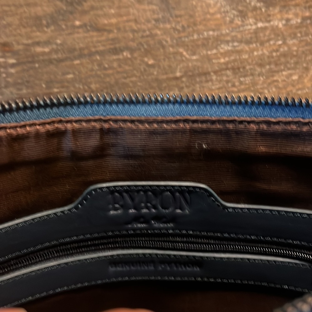 Byron New York Genuine Python Leather Crossbody - image 5